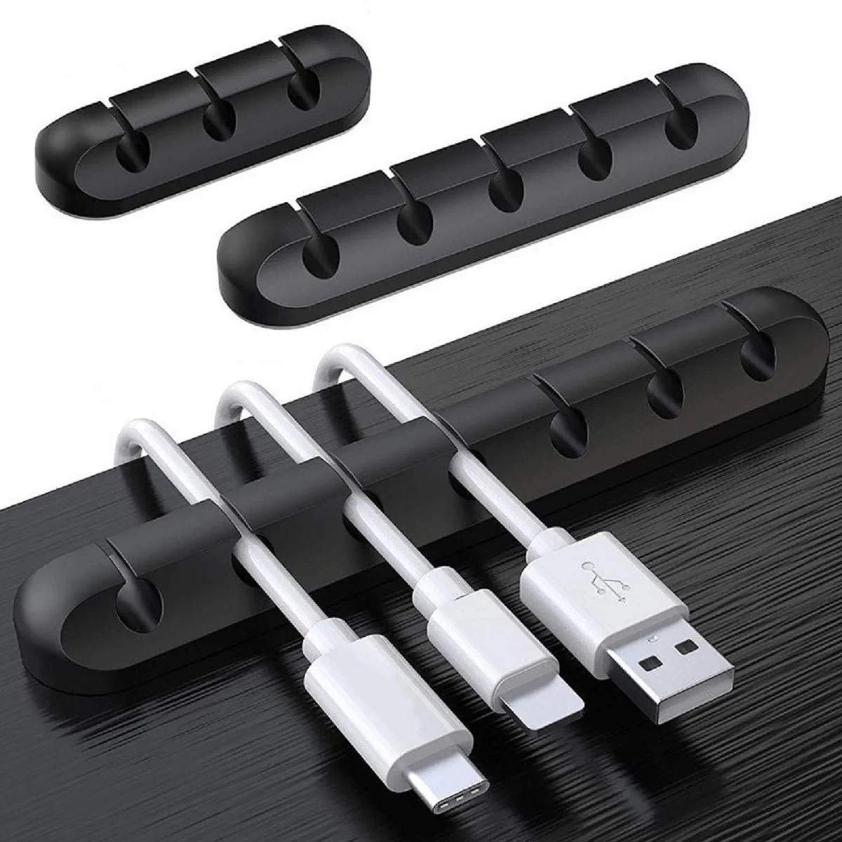 Silicon Desk Cable Organizer Clip