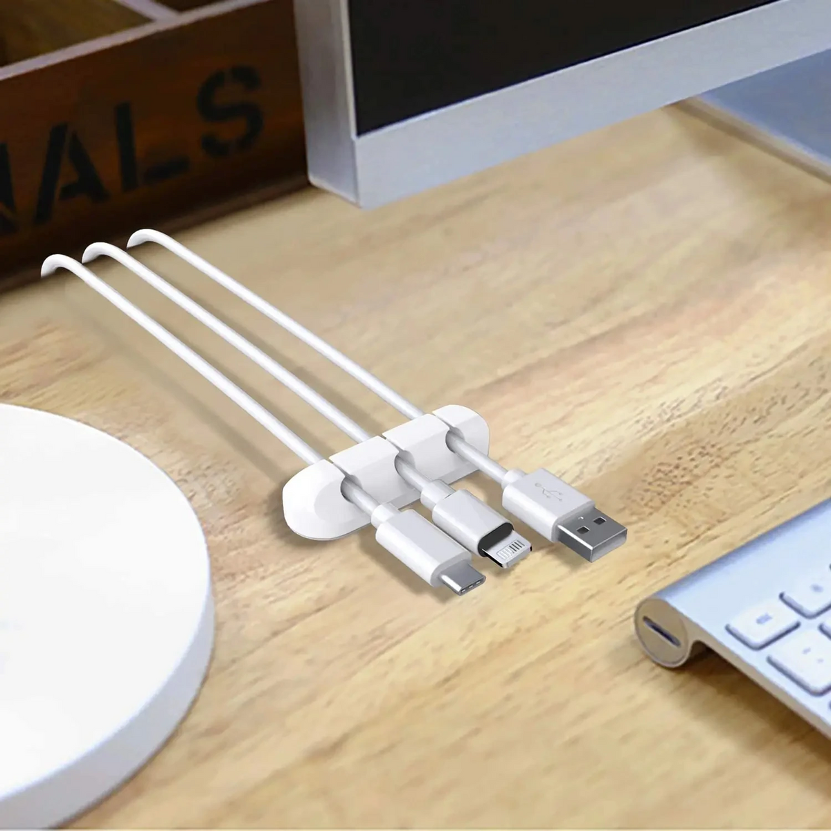 Silicon Desk Cable Organizer Clip