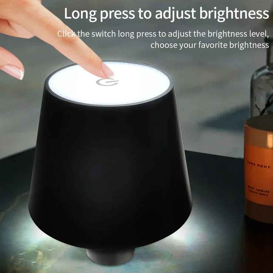 Rechargeable LED Touch Desk Lamp - Dimmable Ambient Light